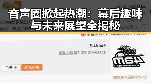 音声圈掀起热潮：幕后趣味与未来展望全揭秘