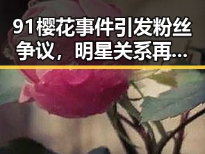 91樱花事件引发粉丝争议，明星关系再成焦点
