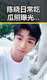 陈晓日常吃瓜照曝光，展现明星平凡一面引热议