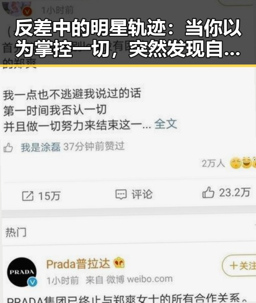反差中的明星轨迹：当你以为掌控一切，突然发现自己迷失在公众的焦点里✨